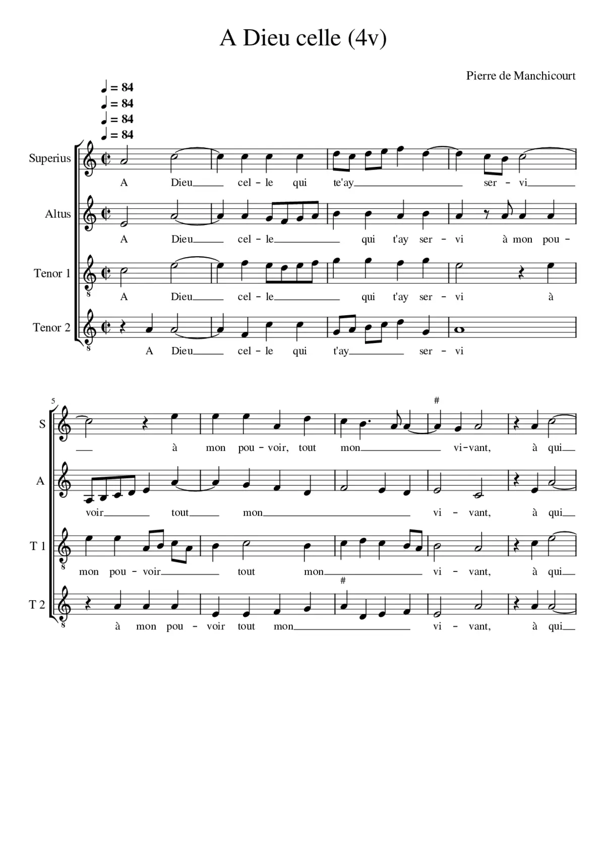 À Dieu celle - Page 1