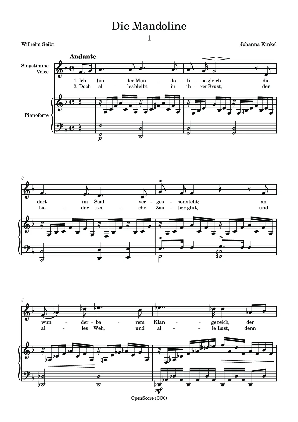 Die Mandoline - Page 1