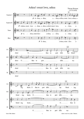 Adieu! sweet love, adieu