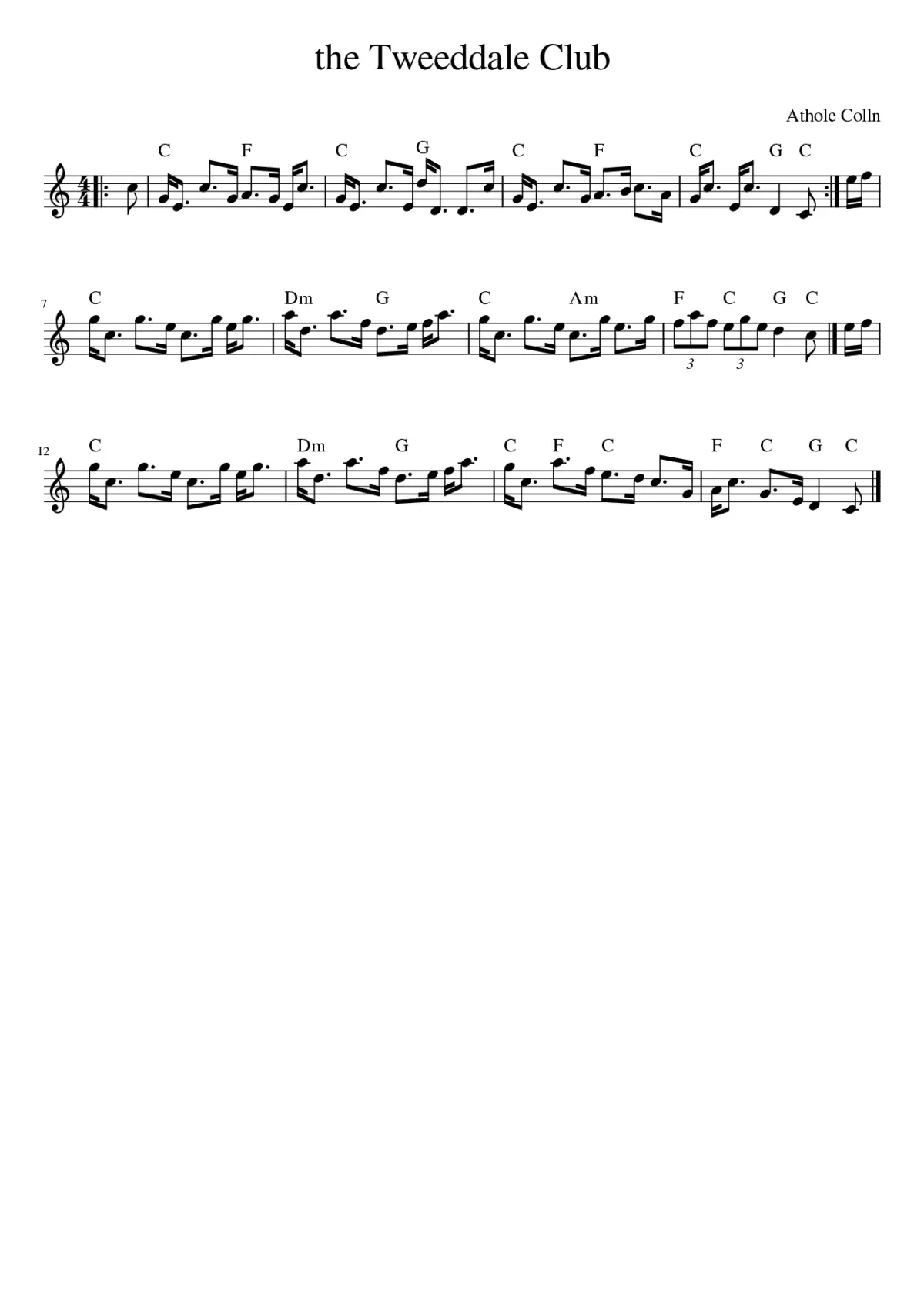 the Tweeddale Club - Page 1