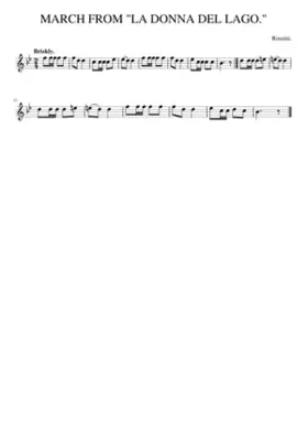 MARCH FROM LA DONNA DEL LAGO.