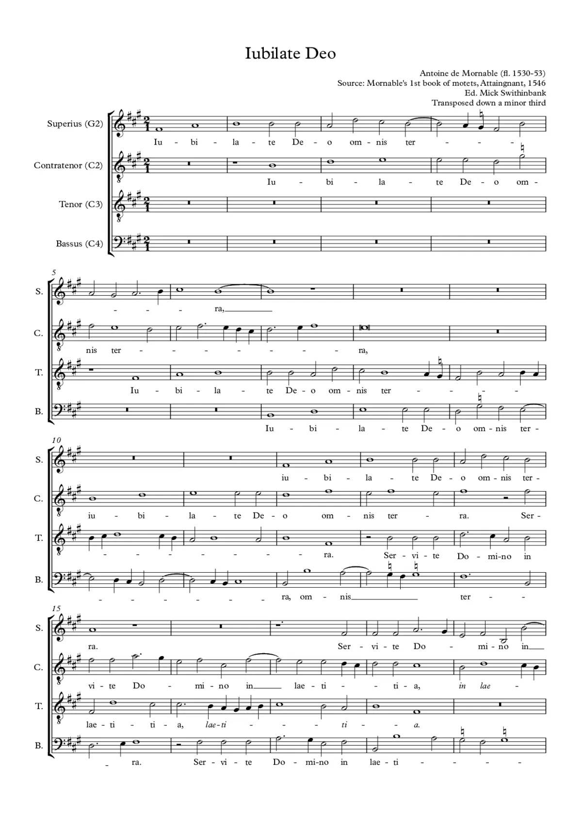 Iubilate Deo - Page 1