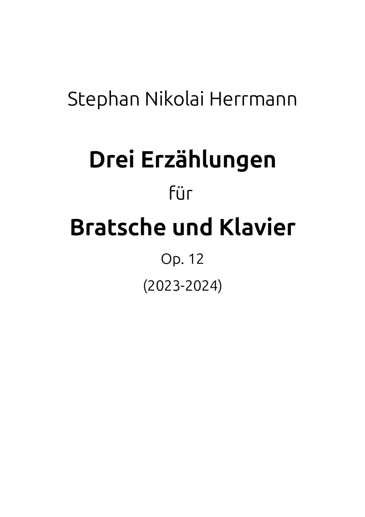 Drei Erzählungen - Page 1