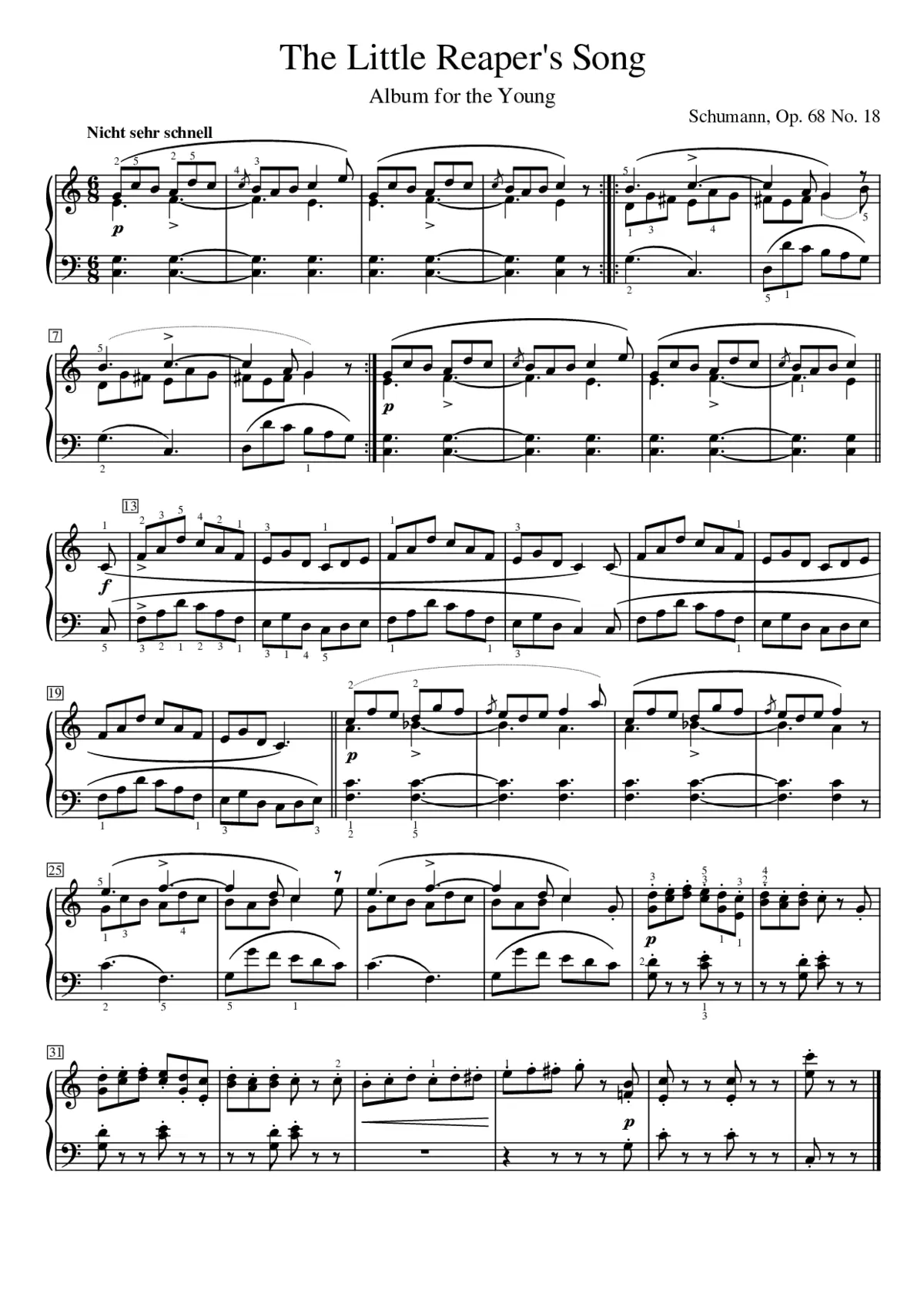 Album für die Jugend Op.68 - Page 1