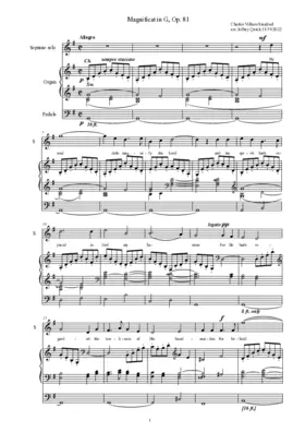 Magnificat and Nunc dimittis in G, Op. 81