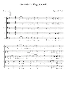 Intenerite voi lagrime mie