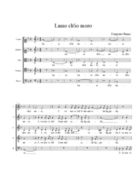 Lasso ch'io moro