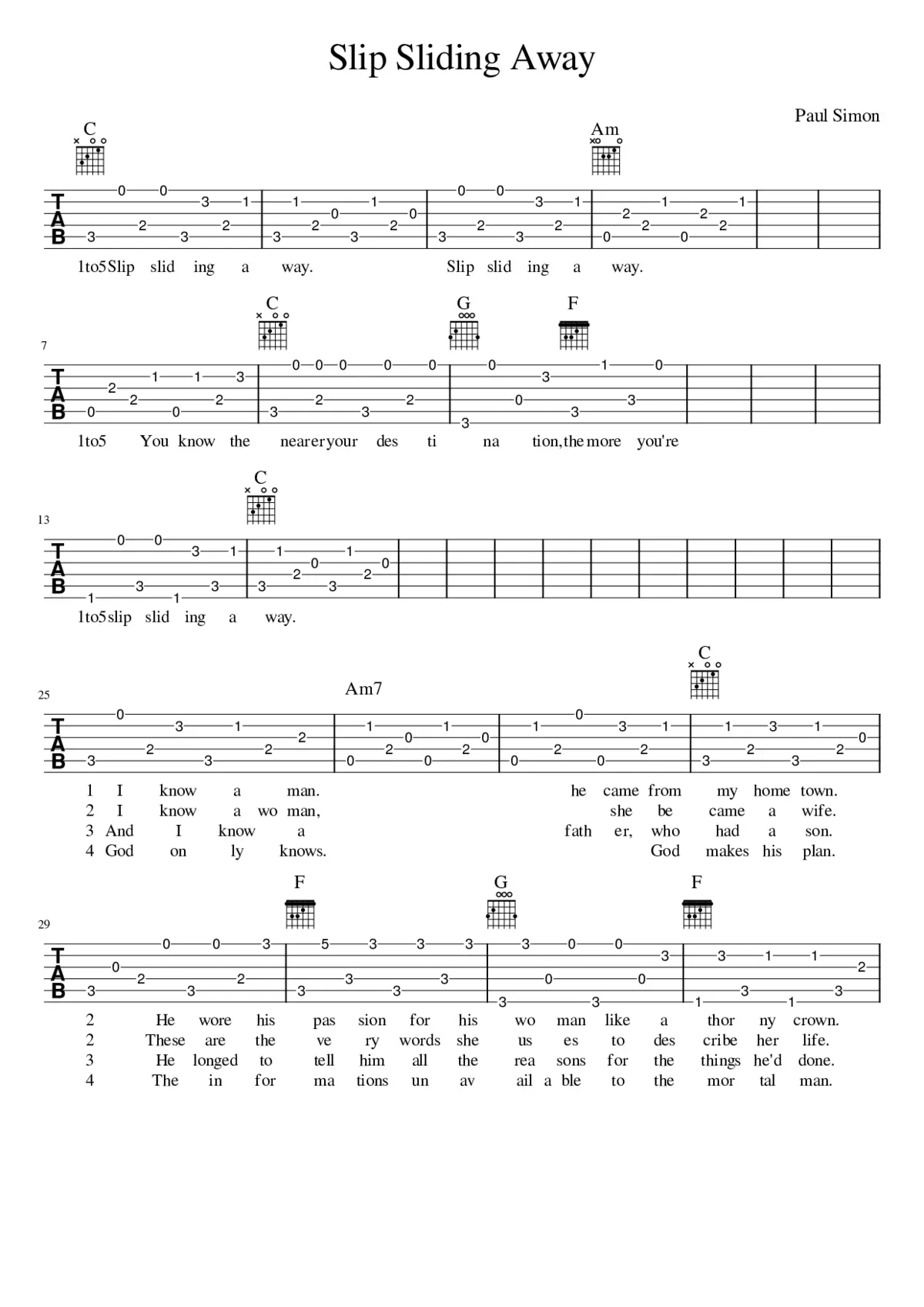 slip sliding away - Page 1