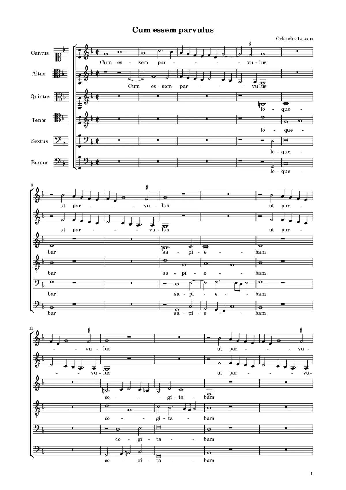 Cum essem parvulus - Page 1