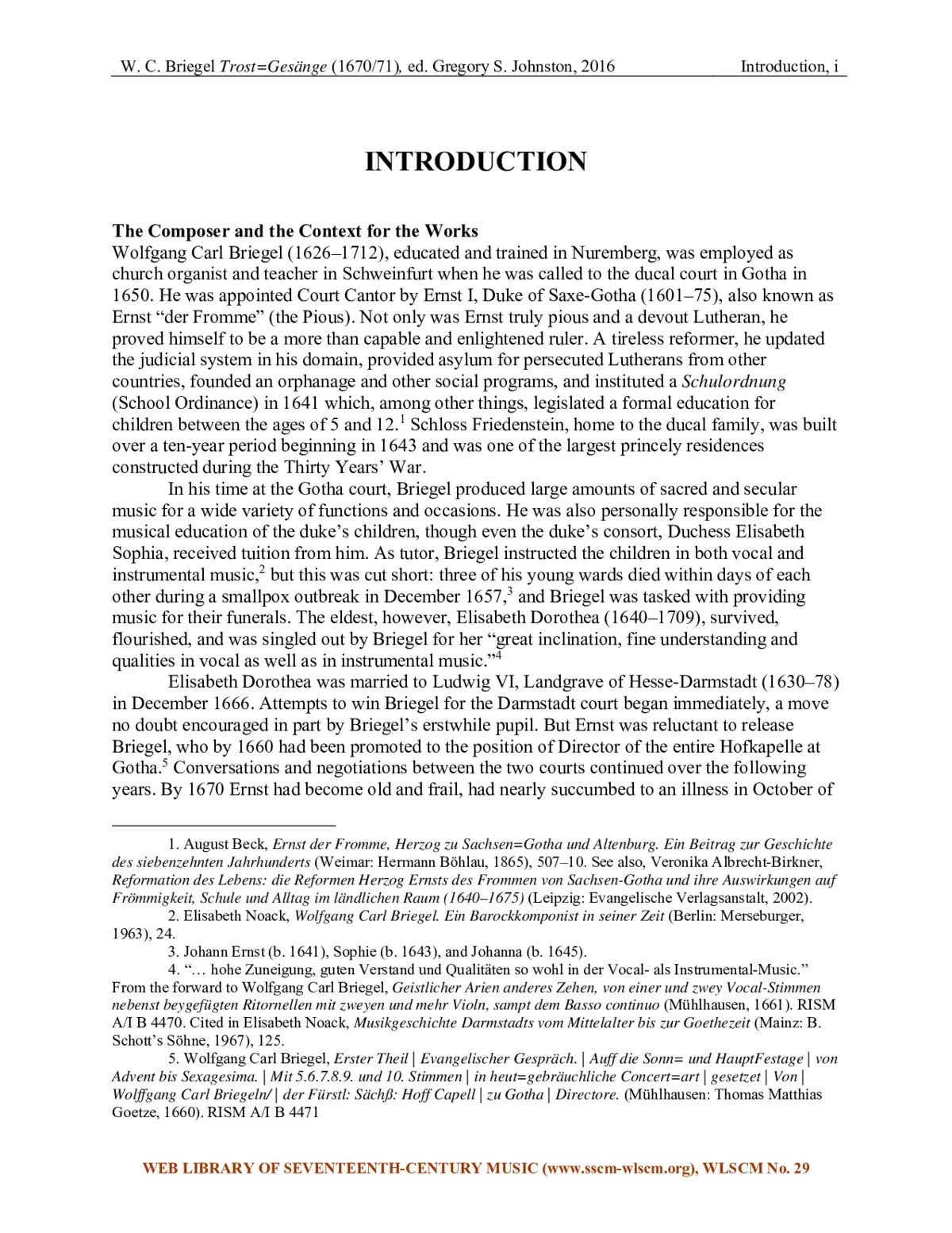 Zwölff Madrigalische Trost Gesänge - Page 1