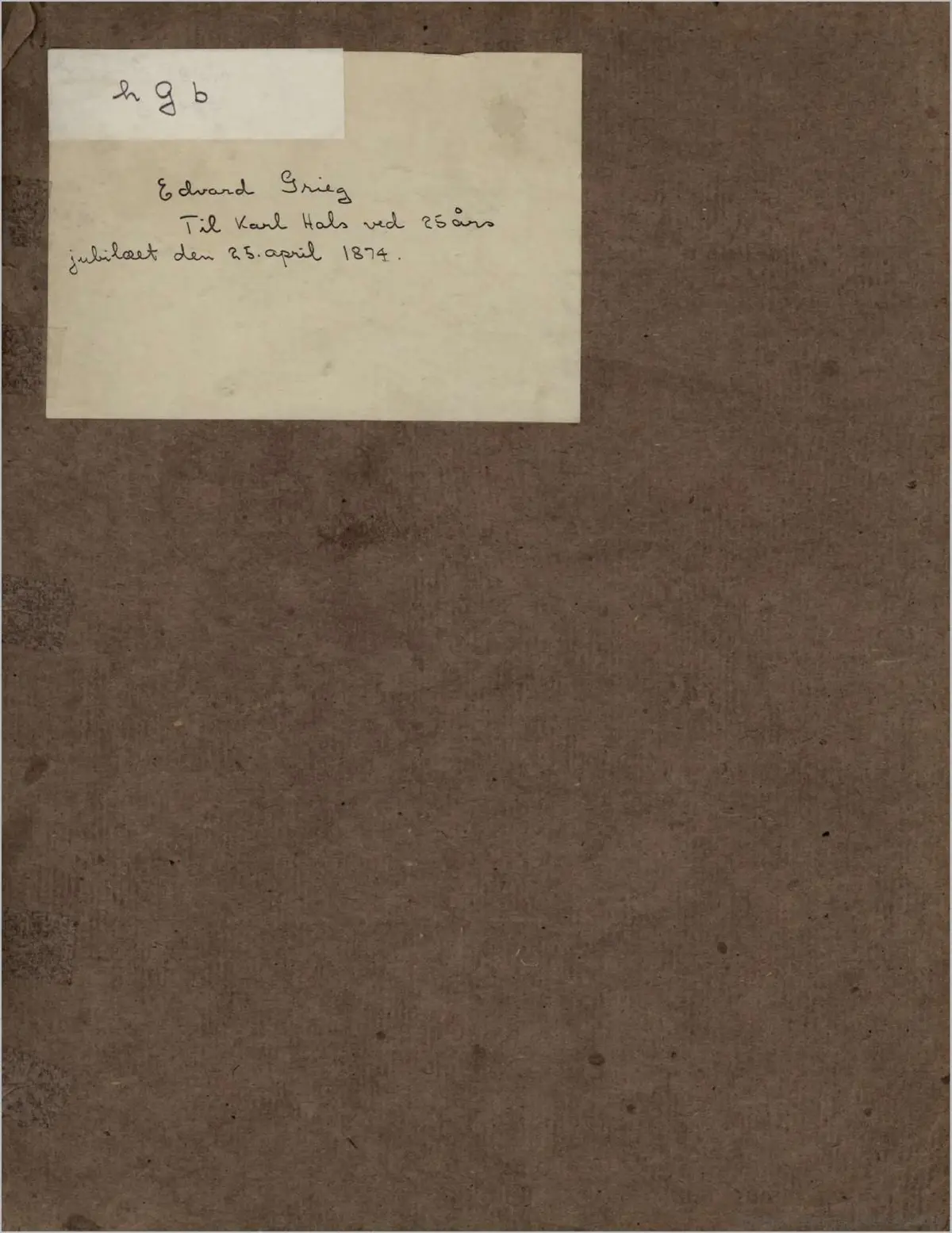 Cantata to Karl Hals - Page 1