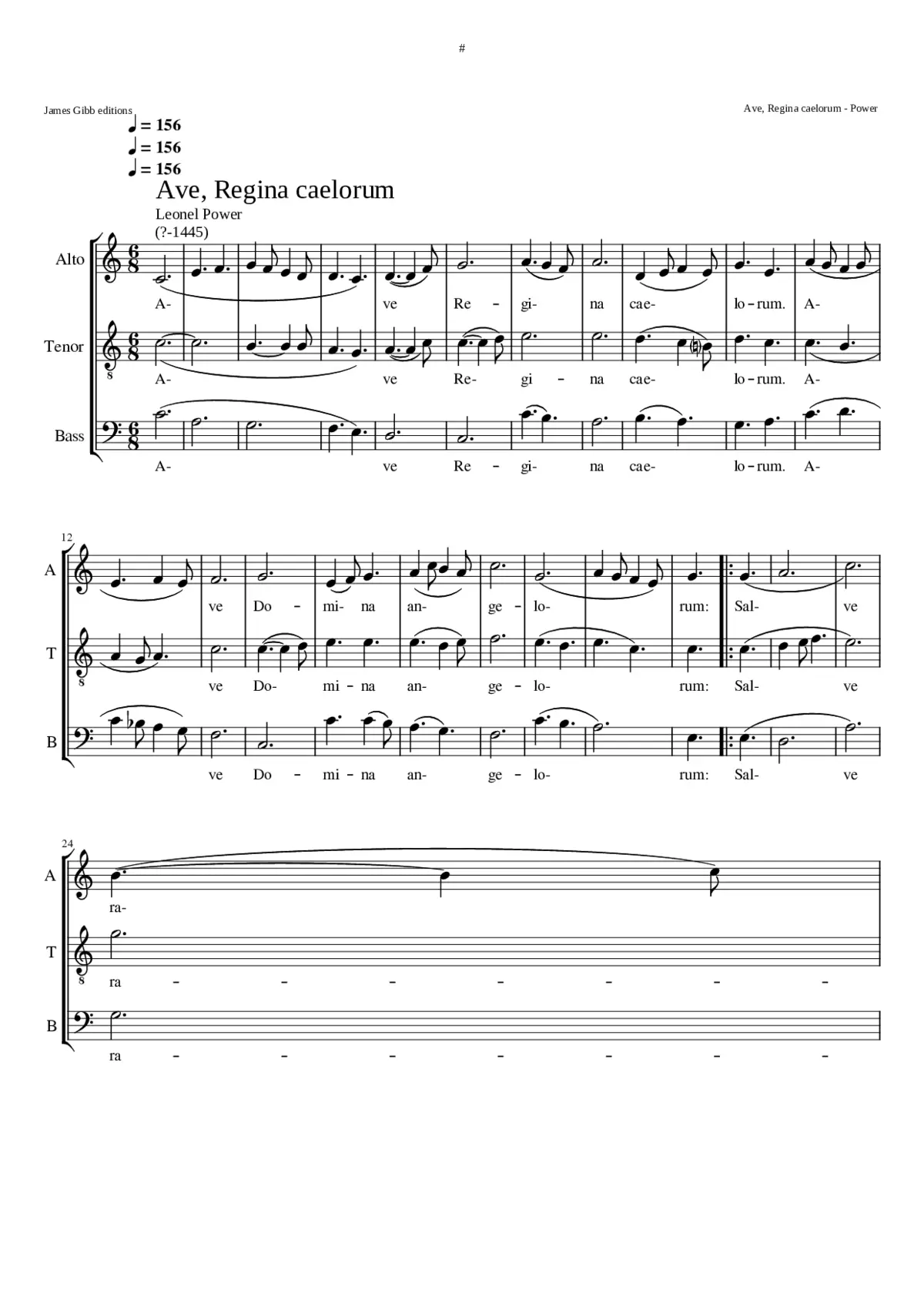 Ave Regina - Page 1