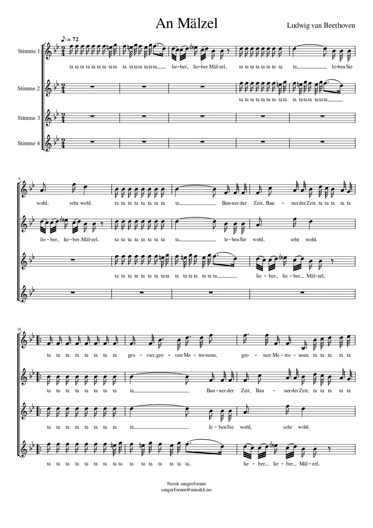 An Mälzel - Page 1