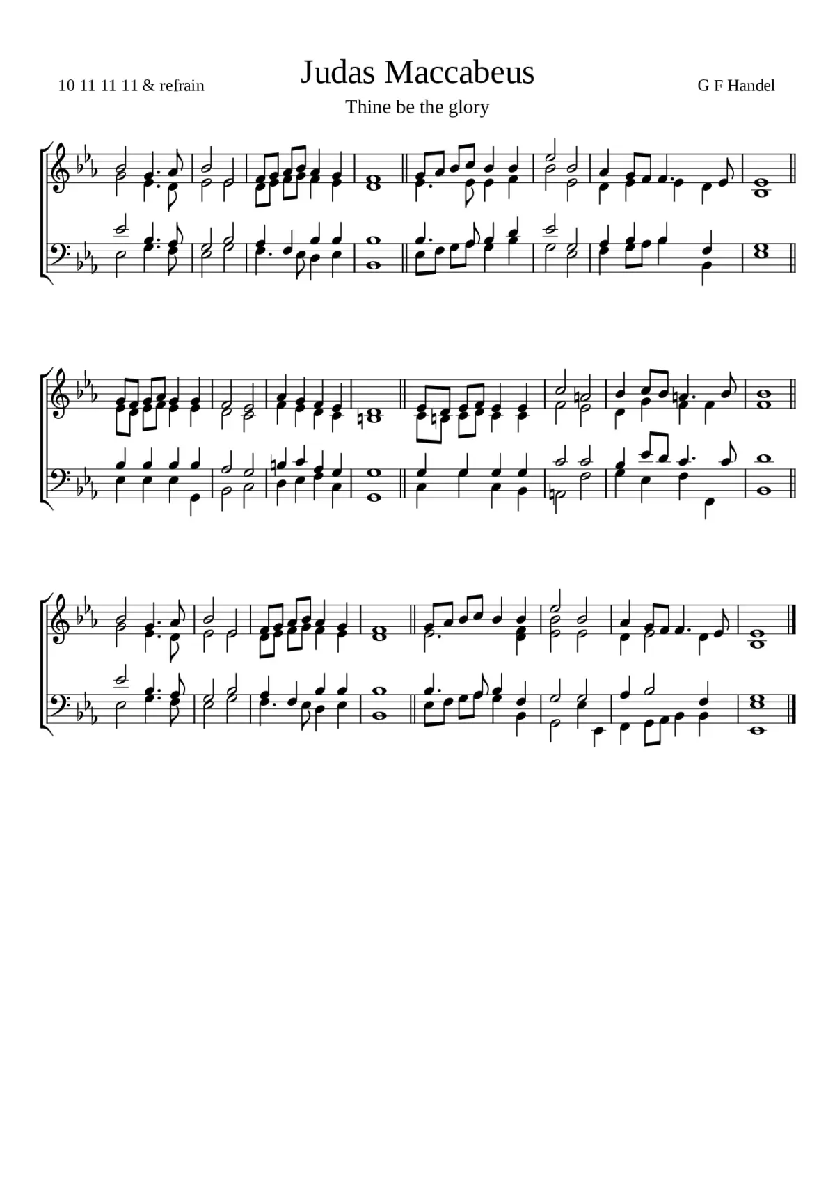 Judas Maccabaeus HWV 63 - Page 1