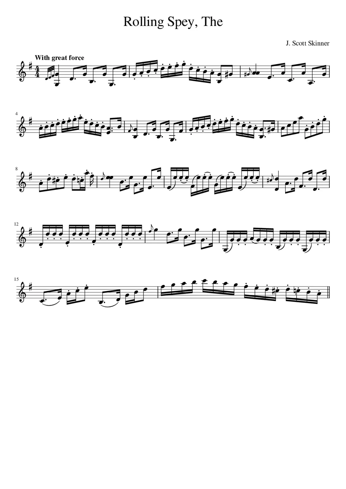 The Rolling Spey - Page 1