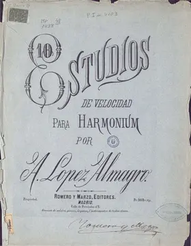 10 Estudios de velocidad para harmonium