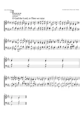 O God the Lor to Thee we raise