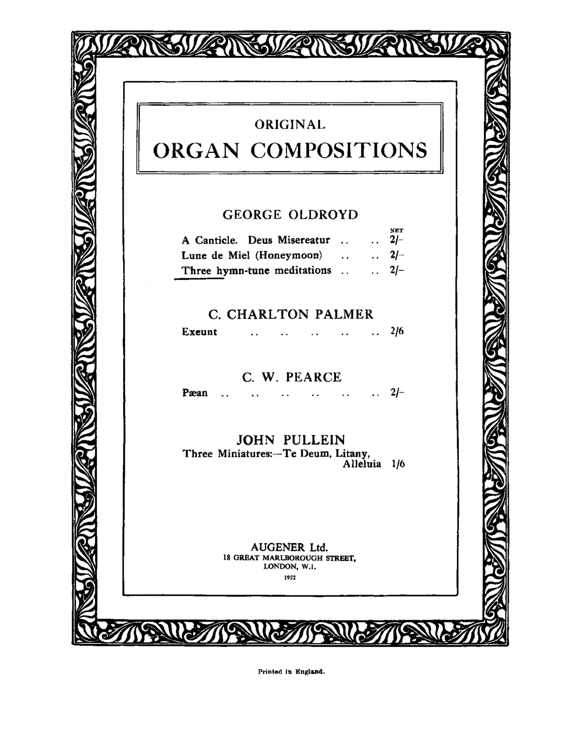 3 Hymn-Tune Meditations - Page 1