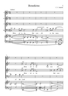 Benedictus and Agnus Dei in B flat