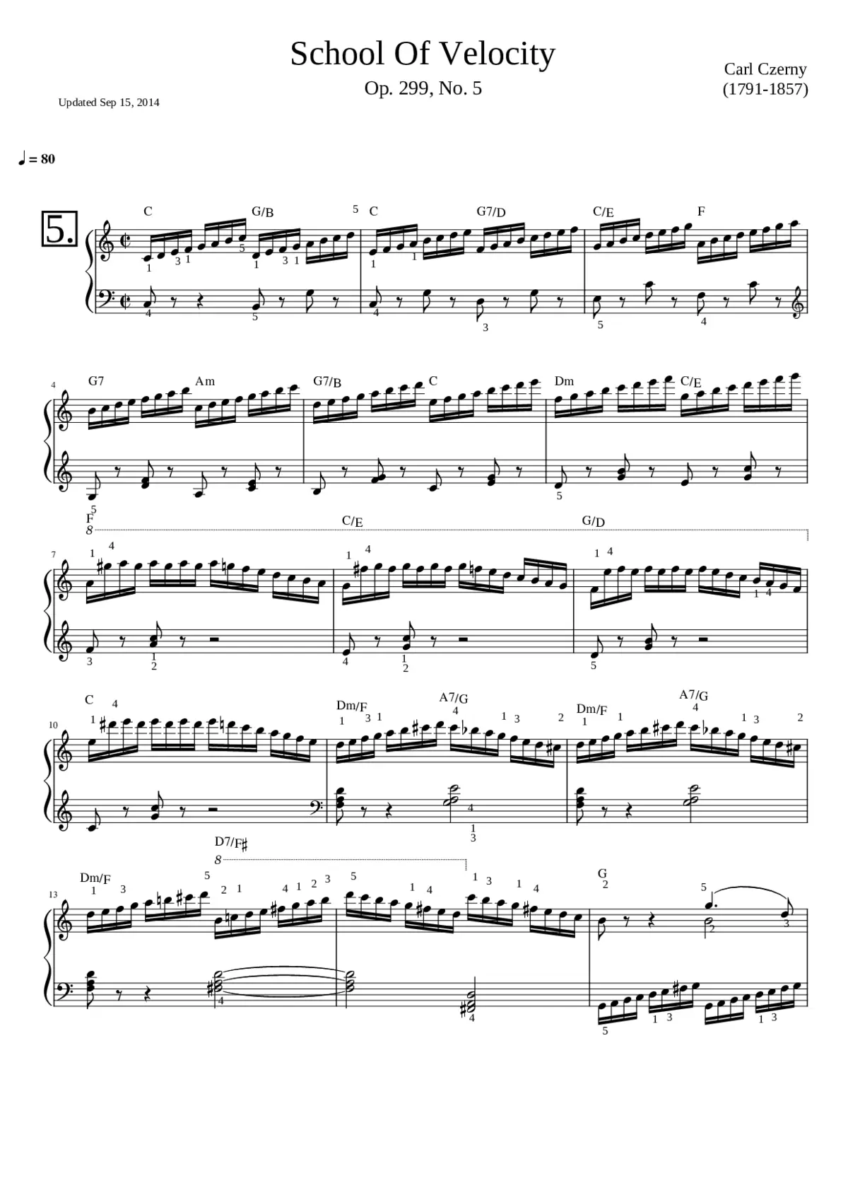 The School Of Velocity (op. 299) - Page 1