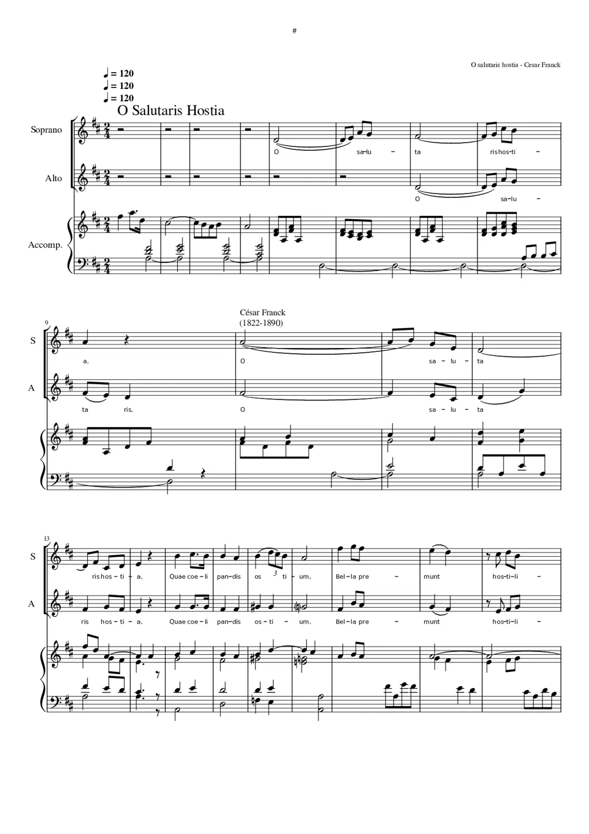 O salutaris hostia - Page 1