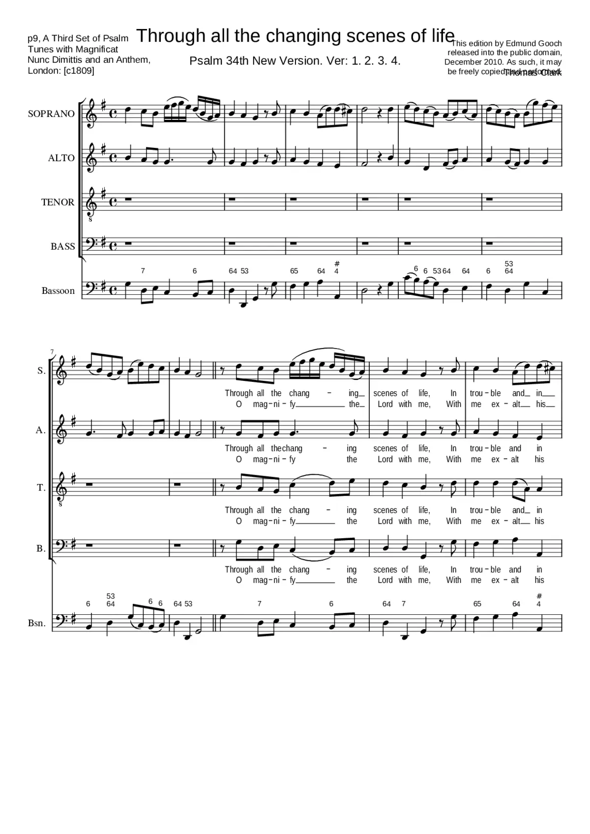 Through all the changing scenes of life - Page 1