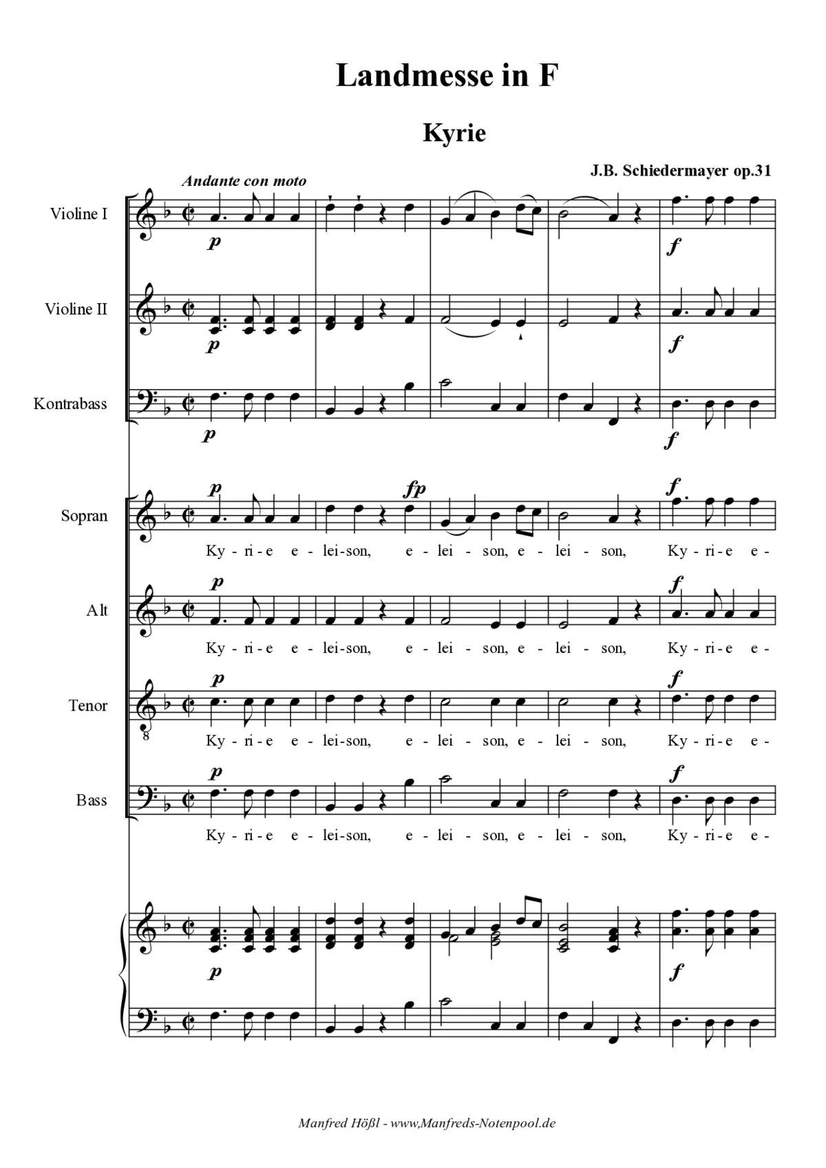 Landmesse Op. 31 - Page 1