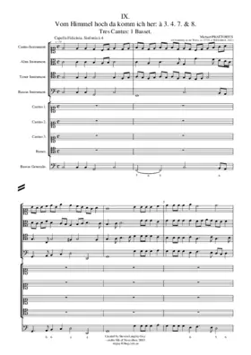 Vom Himmel hoch da komm ich her a 2 chori