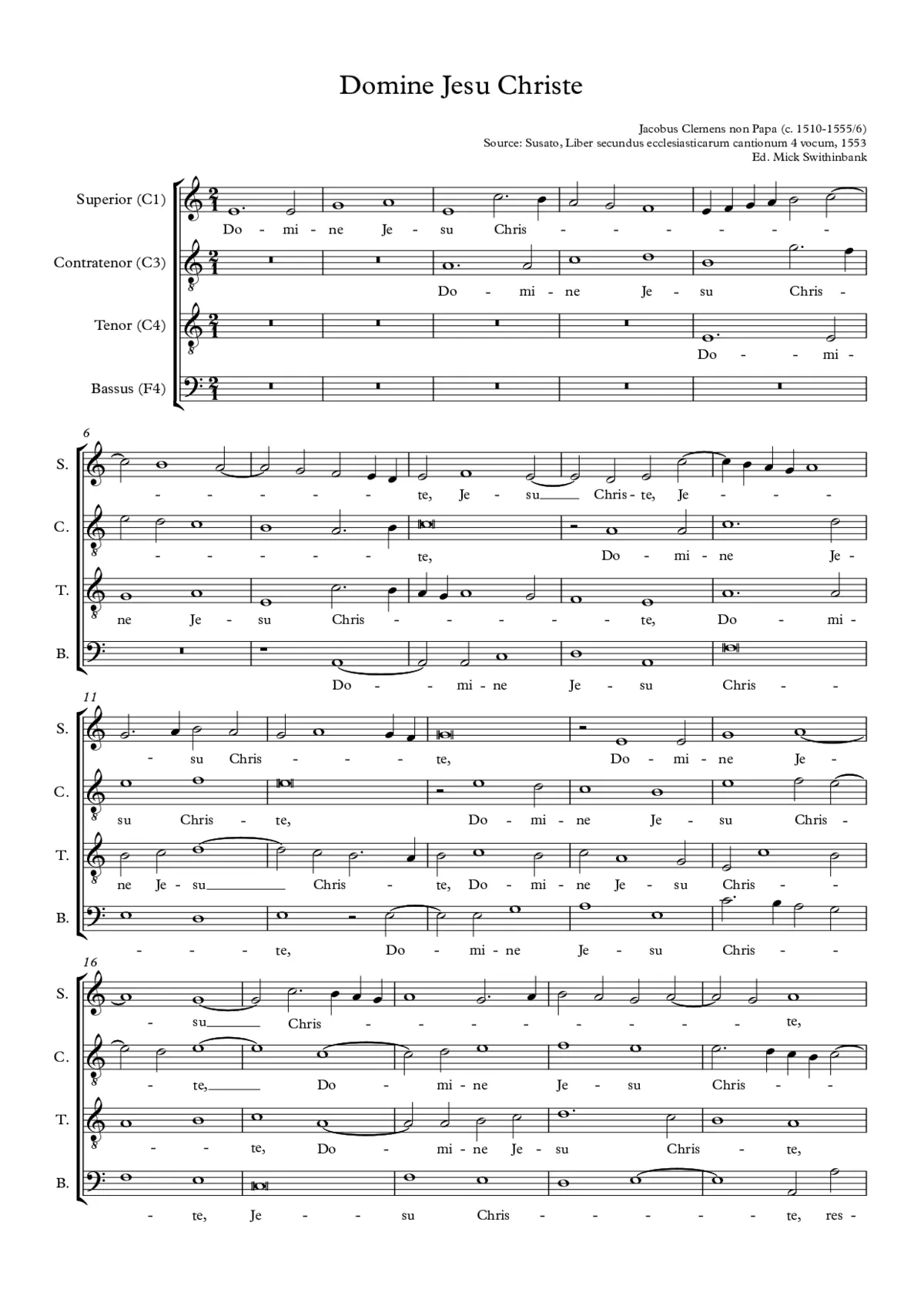 Domine Jesu Christe - Page 1