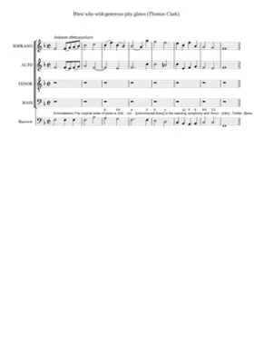 Blest who with generous pity glows