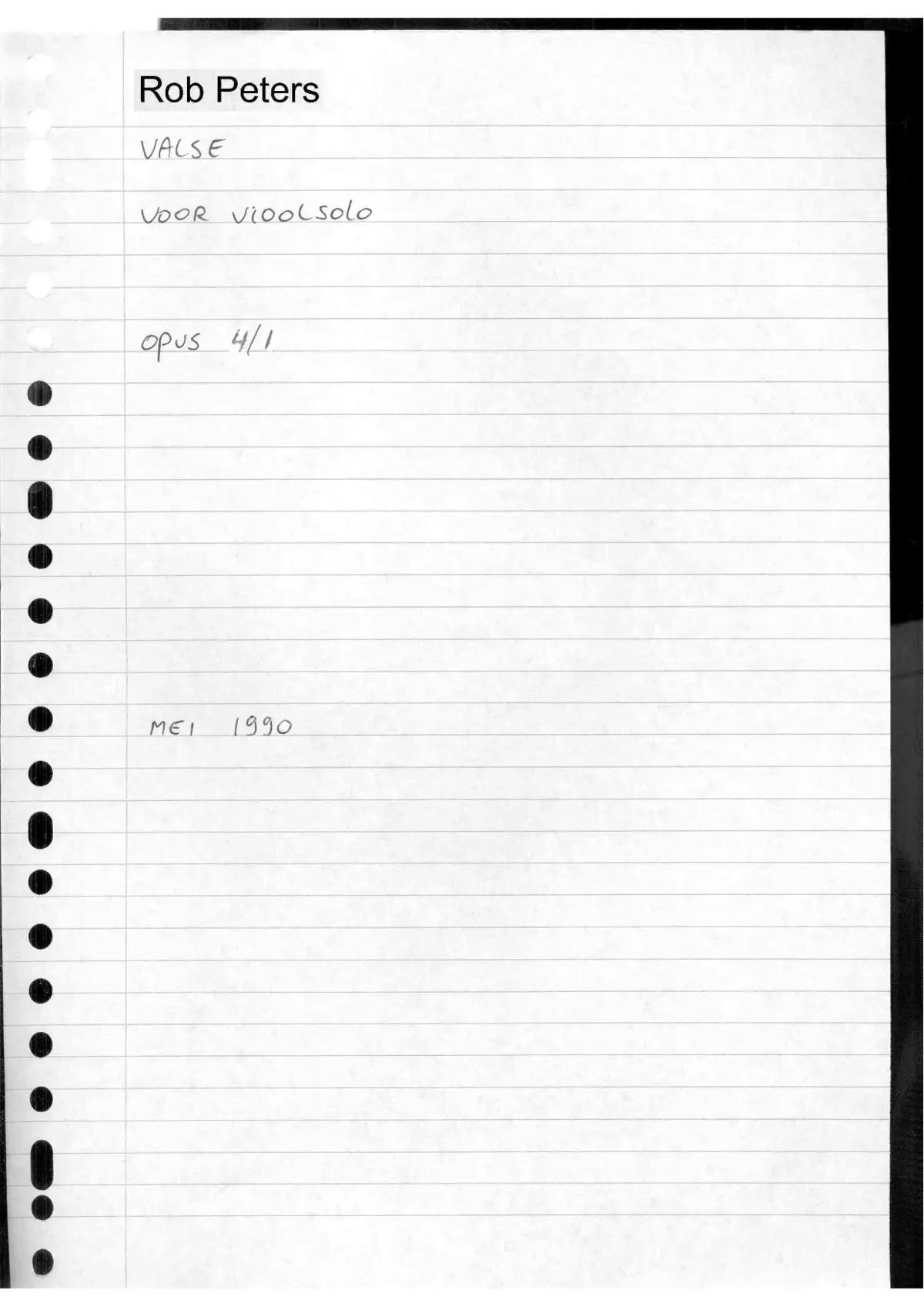 3 Pieces for Strings - Page 1