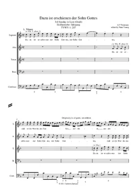Dazu ist erschienen der Sohn Gottes, TWV 1:207