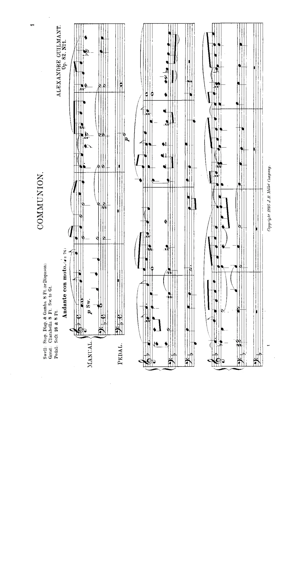 2 Pieces for Organ - Page 1