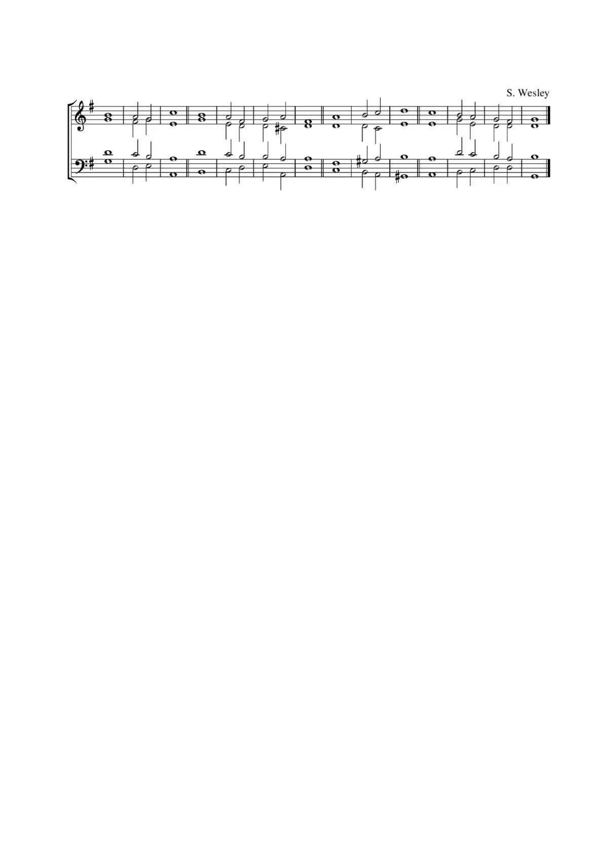 Double chant in G major - Page 1