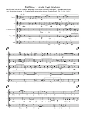 Gaude virgo salutata
