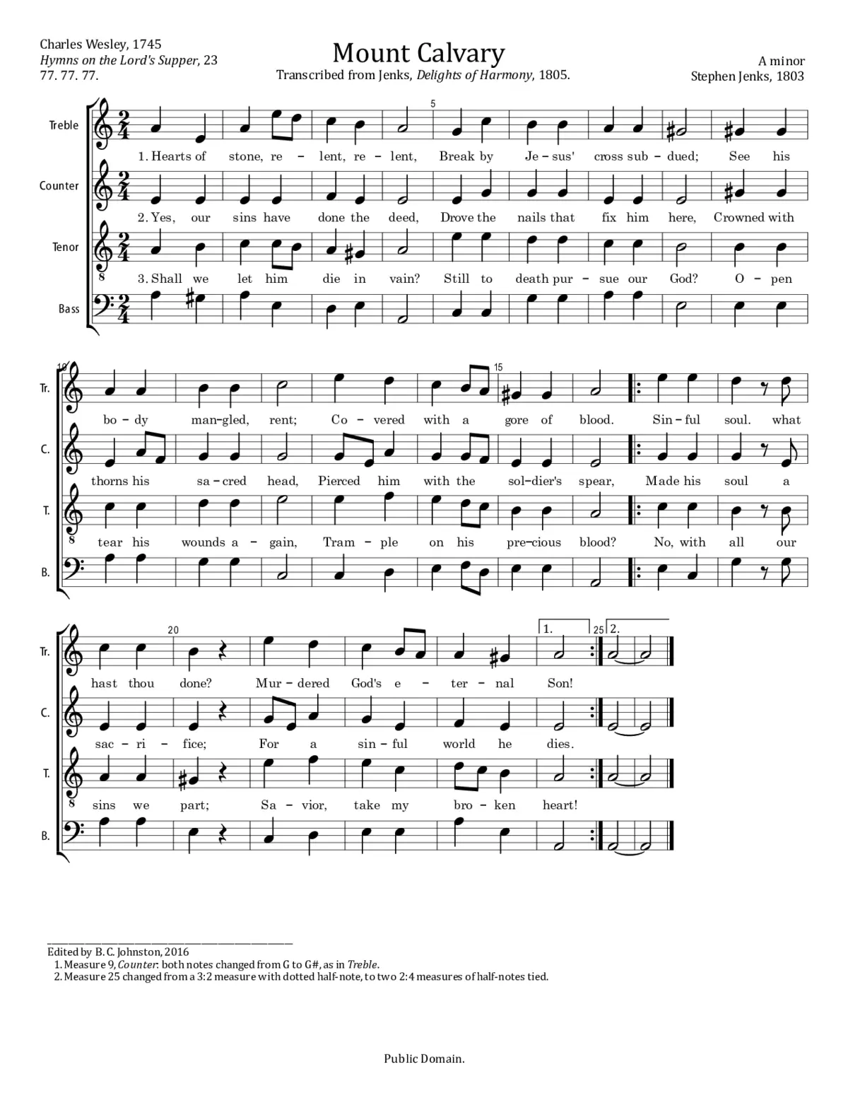 Mount Calvary - Page 1