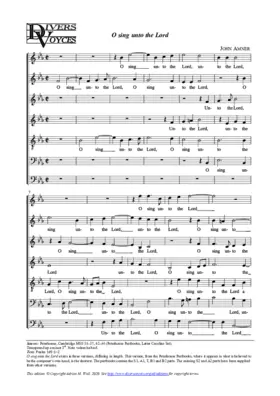 O sing unto the Lord a new song
