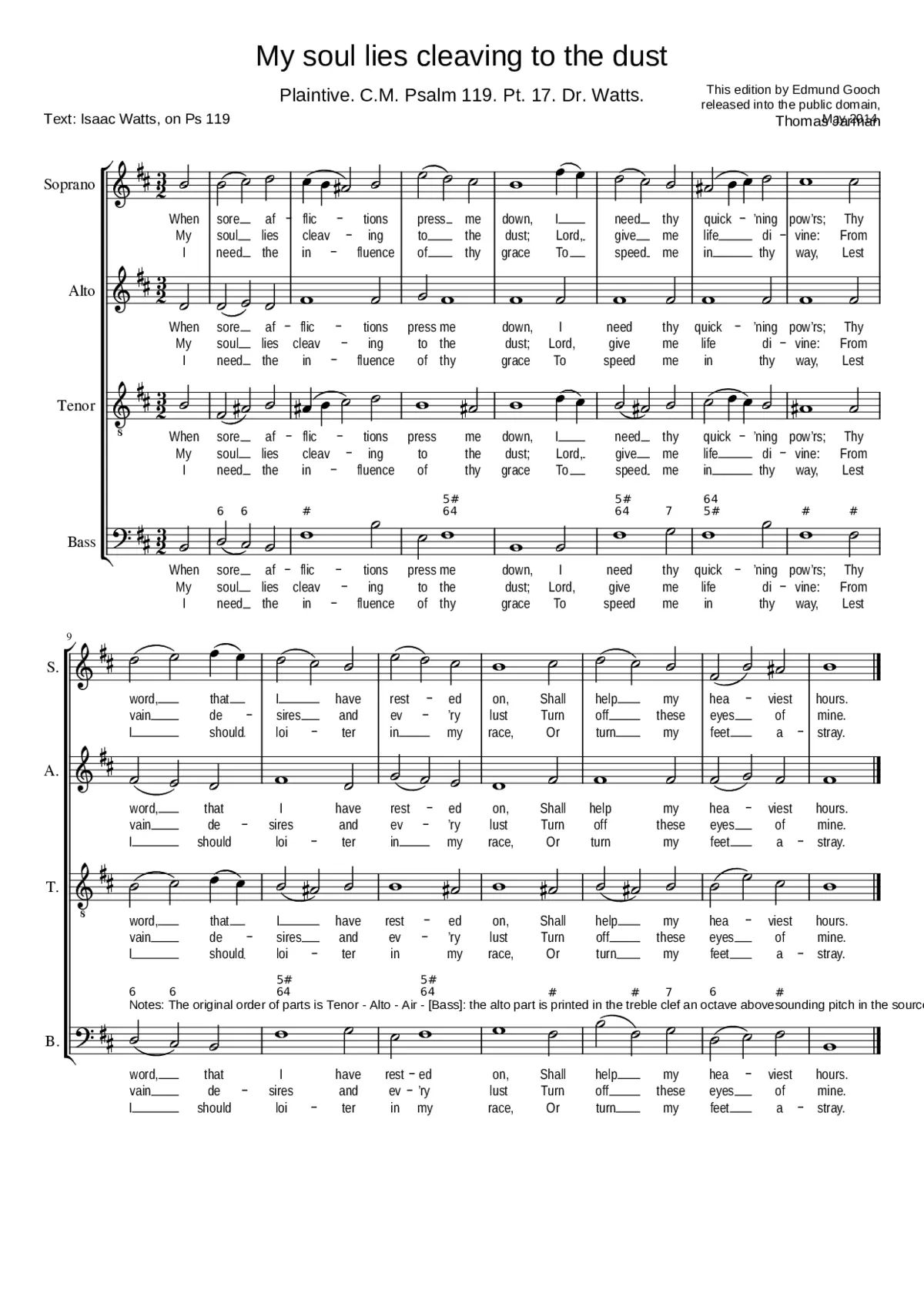 My soul lies cleaving to the dust - Page 1