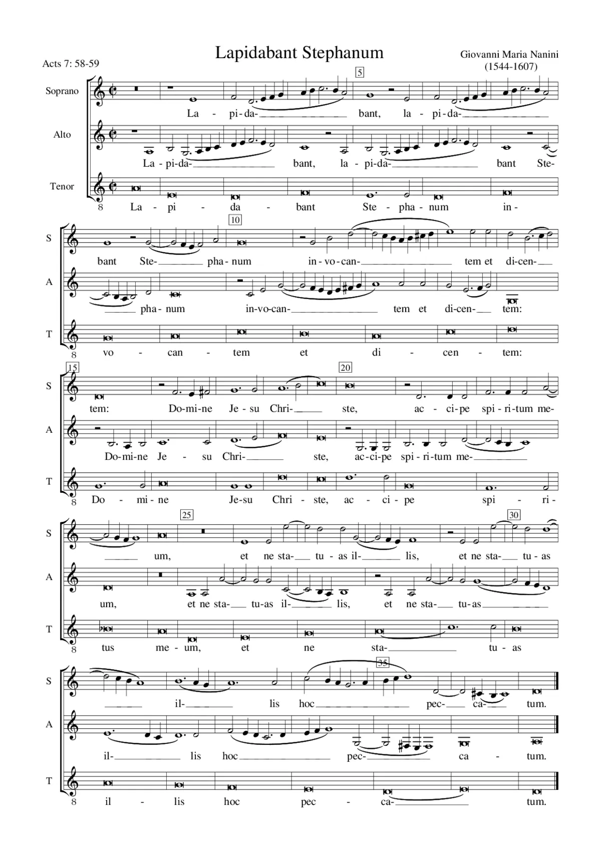 Lapidabant Stephanum - Page 1