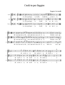 Credi tu per fuggire