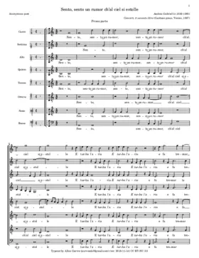 Sento, sent' un rumor