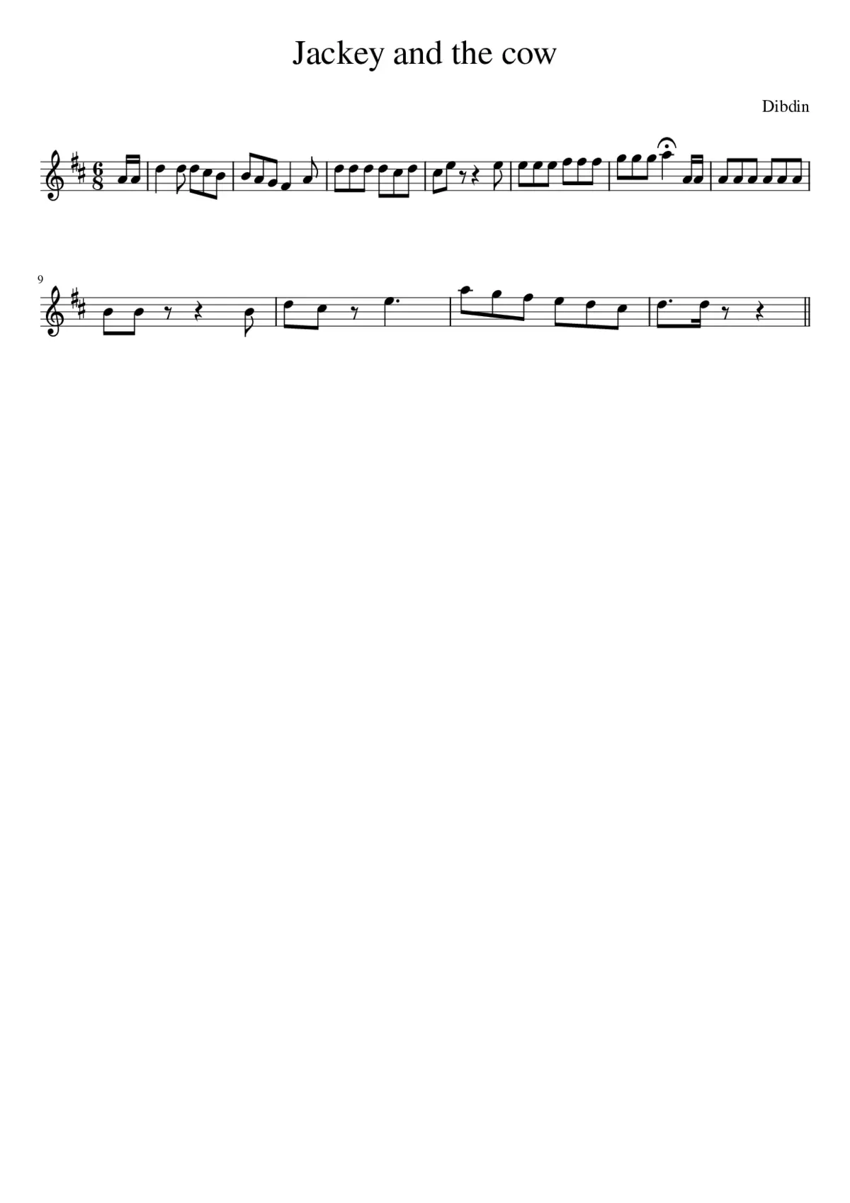 Jackey and the cow - Page 1