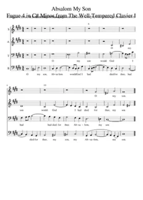 Absalom set to WTC 1.4 Fugue in C minor