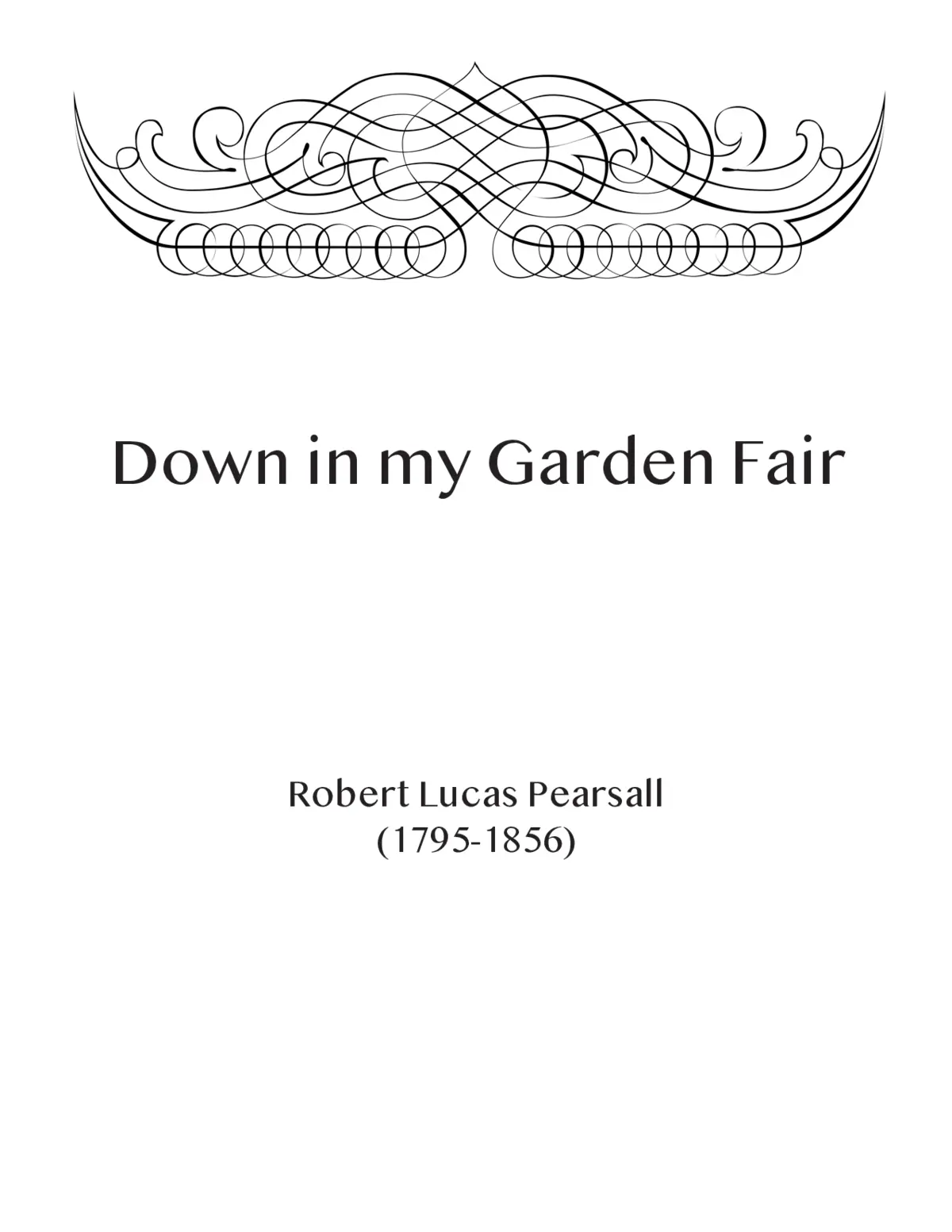 Down in my garden fair - Page 1