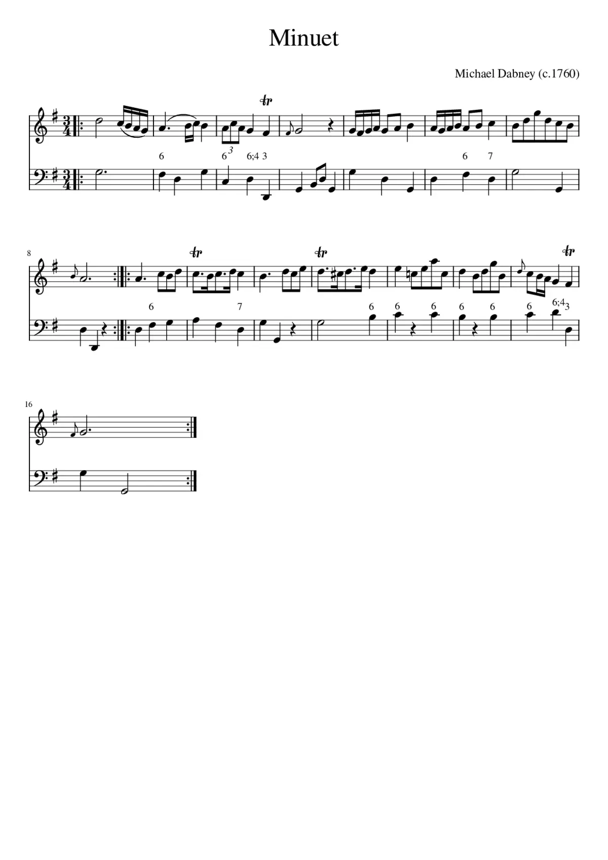 Minuet - Page 1