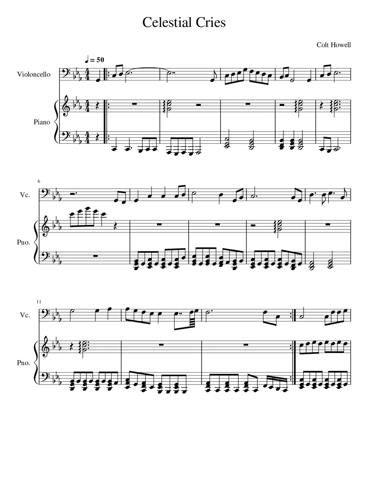 Celestial Cries - Page 1