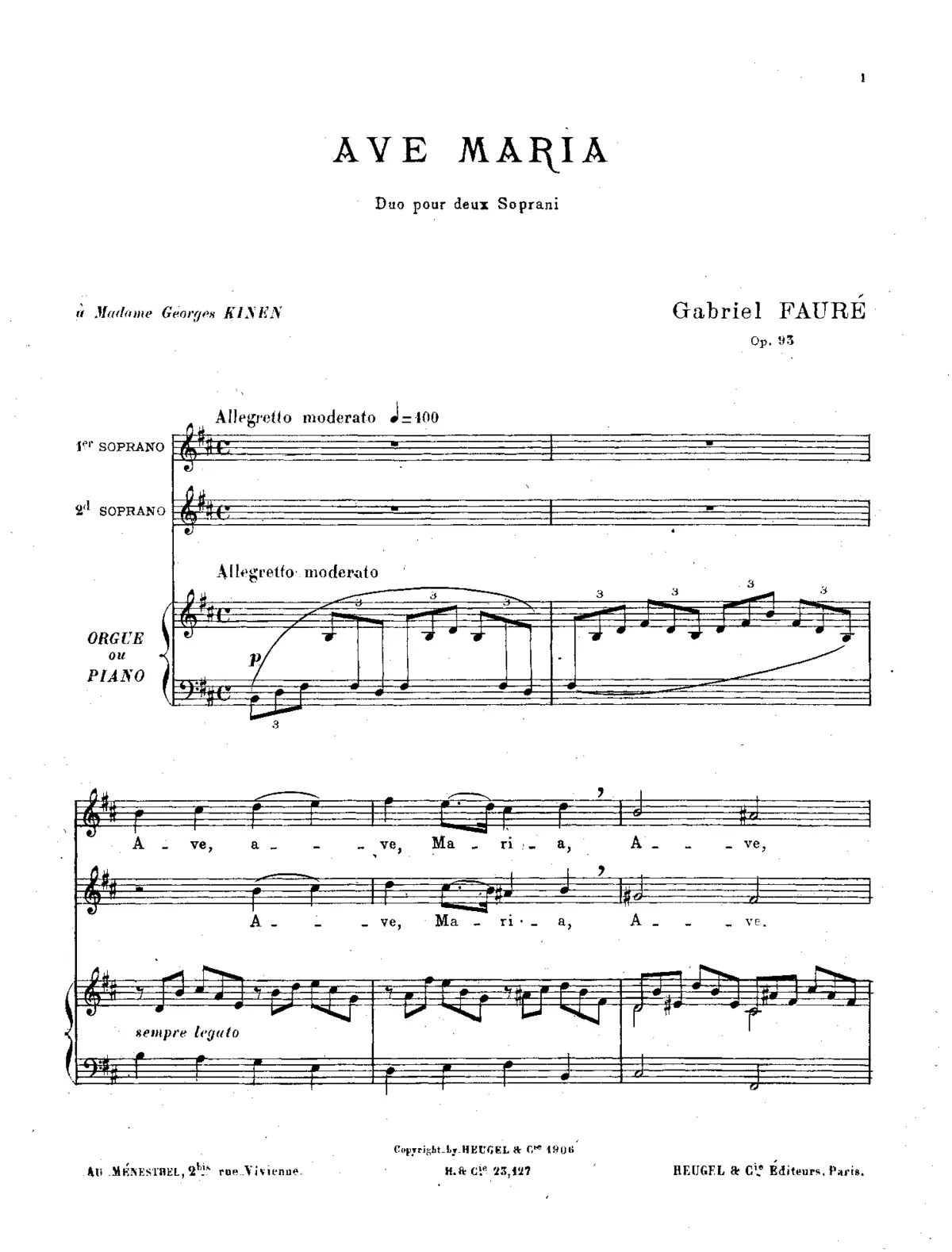 Ave Maria - Page 1