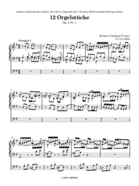 12 Orgelstücke, Book 1