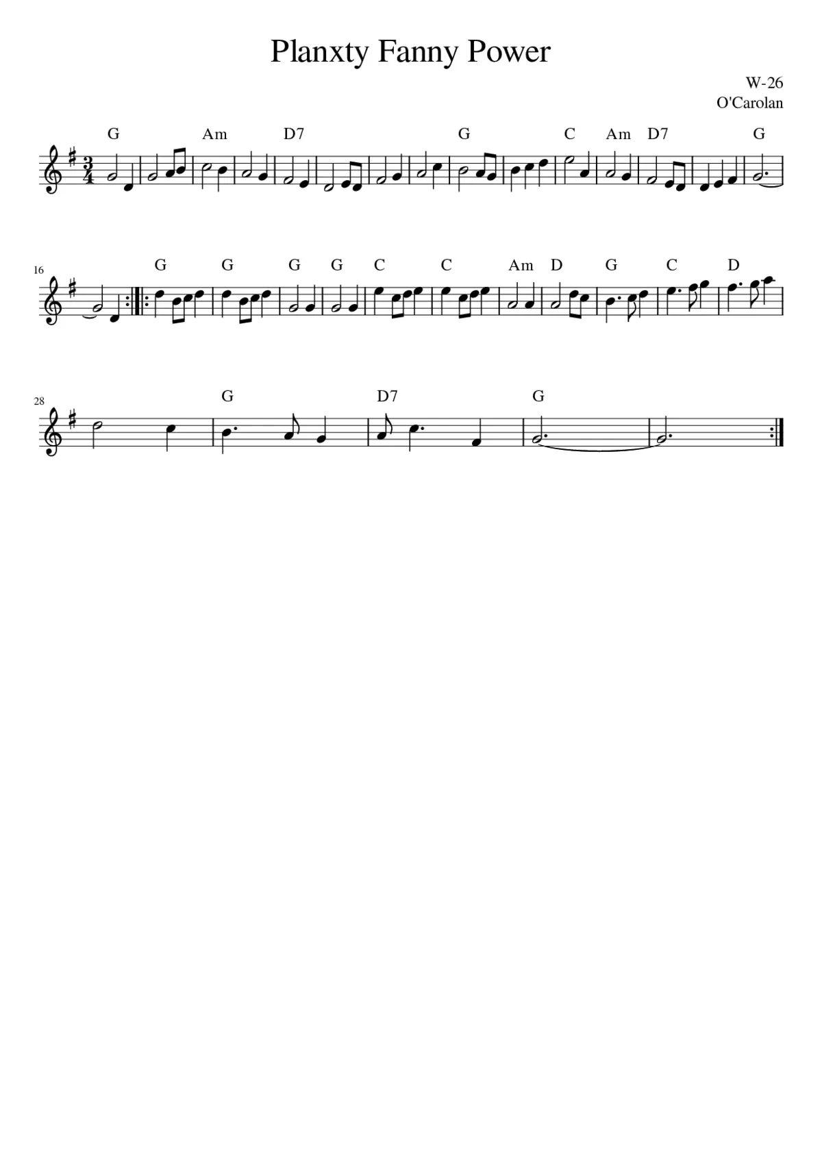 Planxty Fanny Power - Page 1