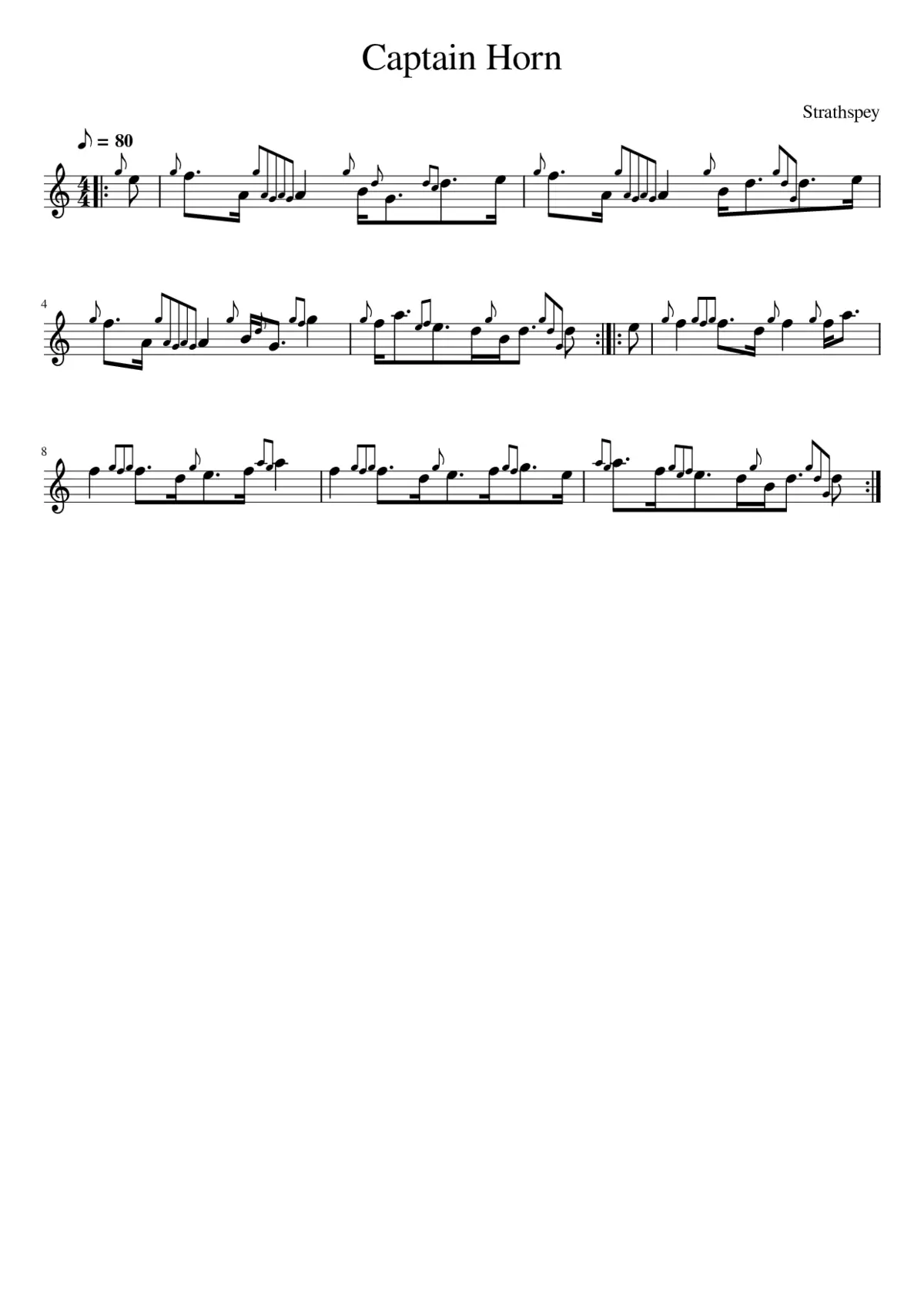 Captain Horn - Page 1